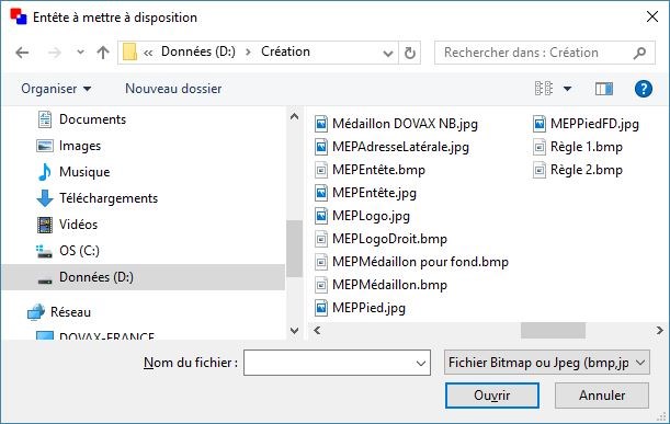 Interface du Module Administrateur