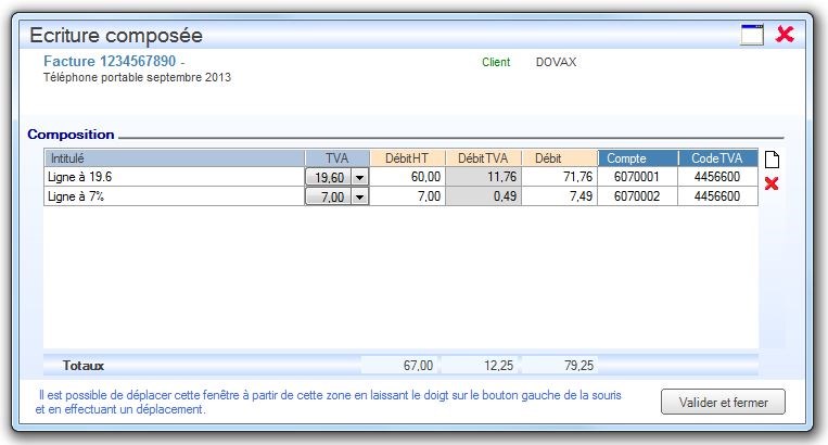 Interface du Module Finances