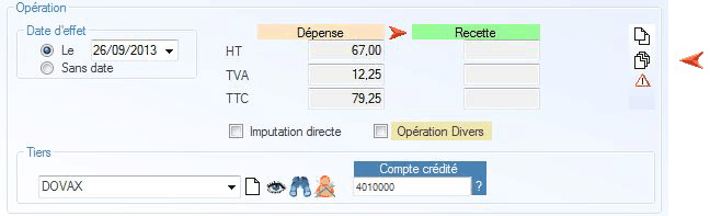 Interface du Module Finances