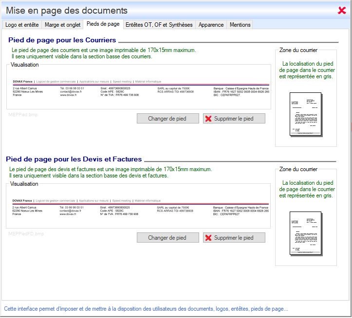 Interface du Module Administrateur