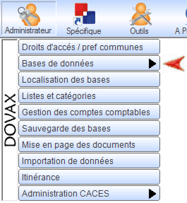 Interface du Module Administrateur