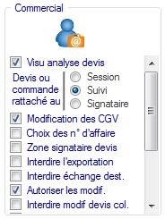 Interface de l'application