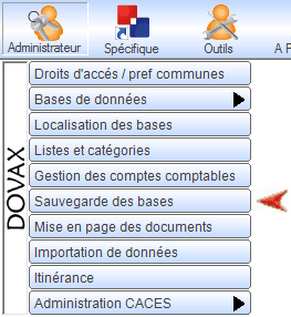 Interface du Module Administrateur