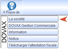 Interface du Module “A propos de”