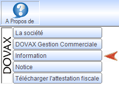 Interface du Module “A propos de”