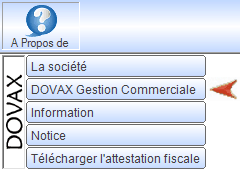 Interface du Module “A propos de”