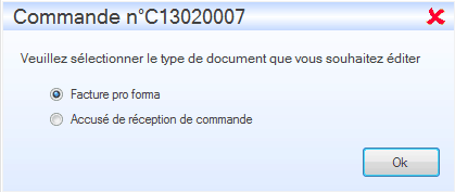 Interface du module des finances