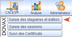 Interface du Module CACES