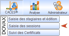 Interface du Module CACES