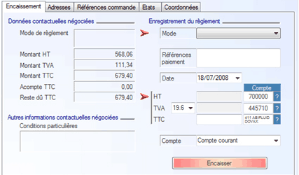 interface de DOVAX