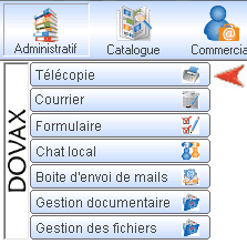 Interface du Module Correspondre pour réaliser une Télécopie