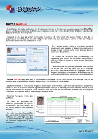 DOVAX CACES