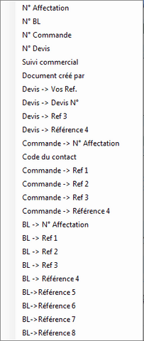 Interface du module finance