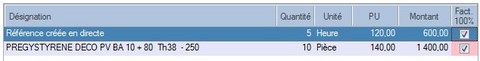 Interface du Module Finance