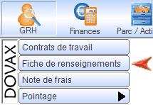 Interface du Module GRH