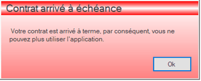 Code couleur de l'application