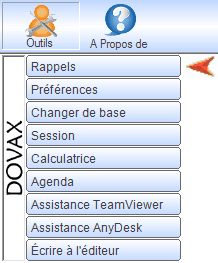 Interface du Module Outils