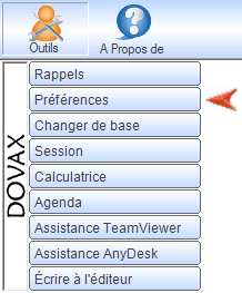 Interface du Module Outils