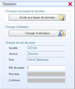 Interface du logiciel DOVAX Gestion Commerciale