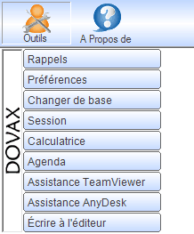 Interface du Module Outils