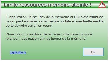 Interface de l'application