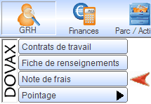 Interface du Module GRH